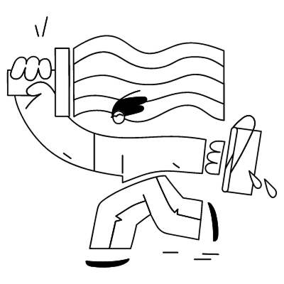 A person climbing an obstacle using a ladder